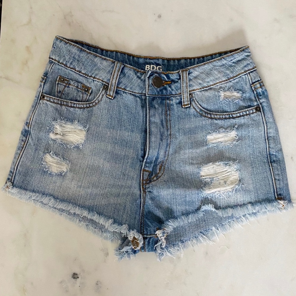 BDG high rise cheeky jean short